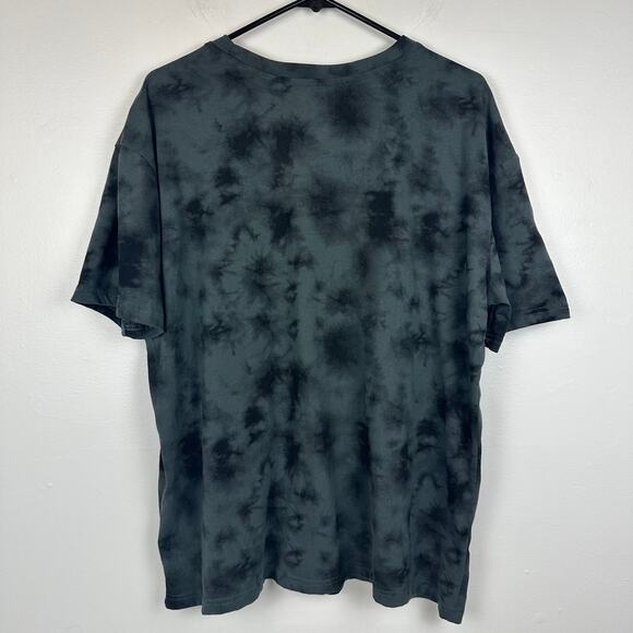 Kiss Adult Detroit Rock City 76' Flames Lips Grey Tie-Dye Crewneck T-Shirt 3XL - Picture 2 of 8